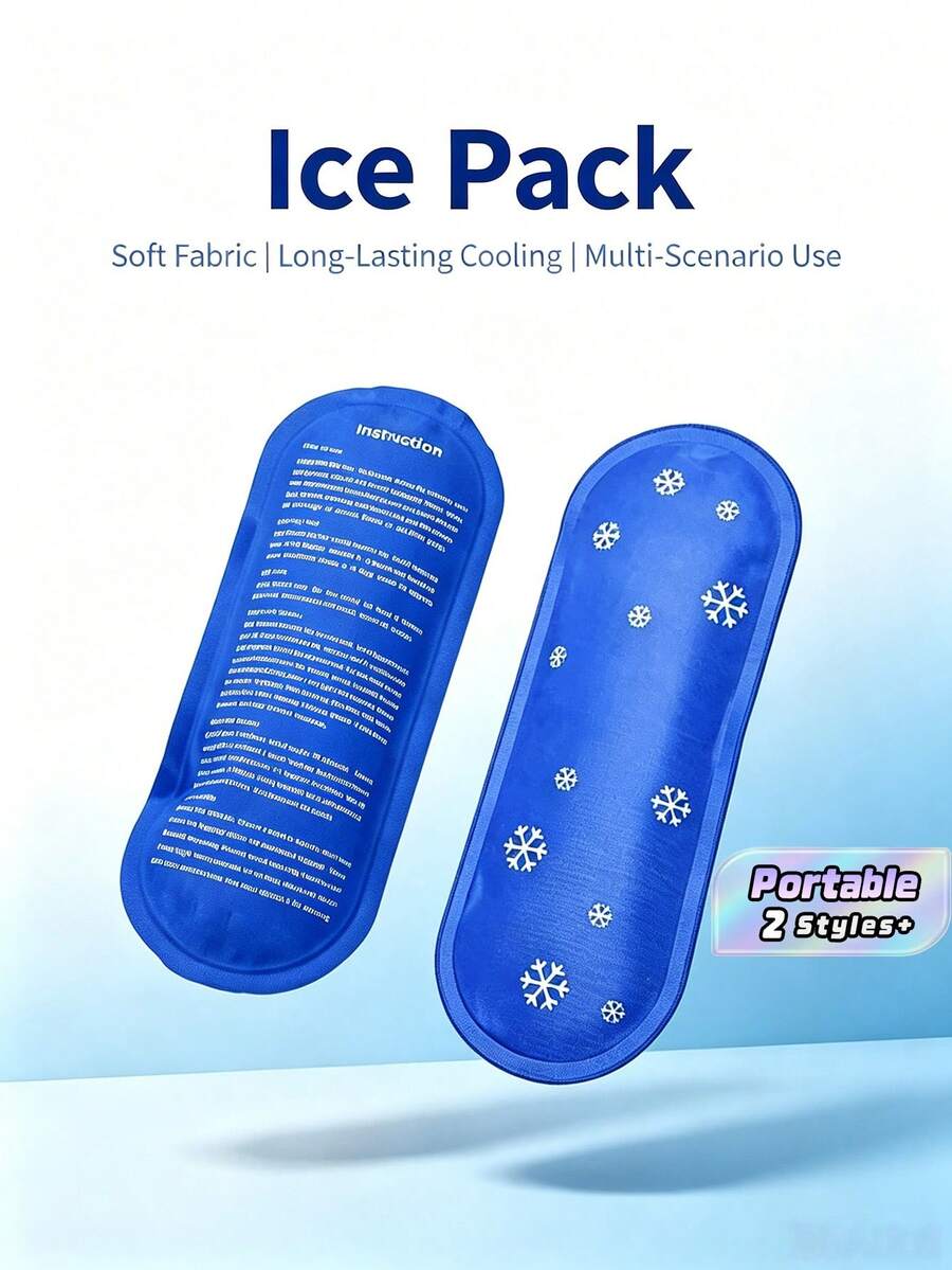 2pcs Reusable Gel Ice Pack, Portable Insulation Cooler Bag For Outdoor - Ice Bag - View 1