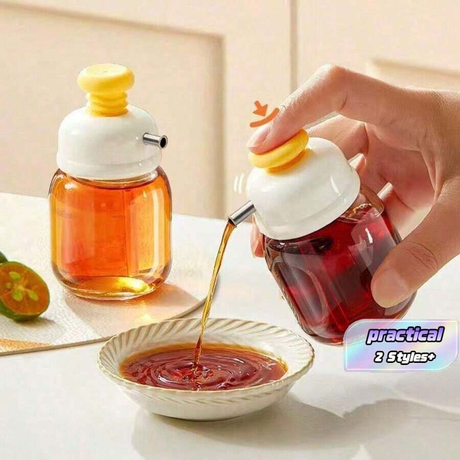 Small Multi-Function Oil Squeeze Bottle For Soy Sauce/Spice Press, One Piece For Kitchen - Multicolor - View 1