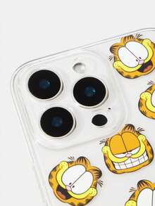 GARFIELD | SHEIN 时尚卡通猫印花透明手机壳 - 無色 - 查看 3