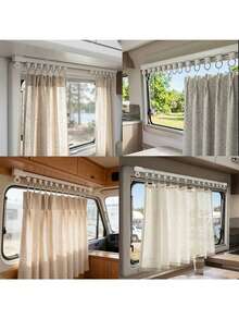 Suitable For Smooth Ceilings Or Walls, Nail Free Or Screw Free Adhesive Curtain Rail - Top Mounted Or Side Mounted, Adhesive Curtain Rod Suitable For Windows: Bedrooms, Showers, Wardrobes, And RVs - Easy To Install Rail - 1PC - View 6