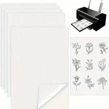 Kertas Stabilizer Bordir Perekat Larut Air Ukuran A4 - 1/10 Lembar Kertas Cetak Berat Sedang, Cocok untuk Printer Inkjet, Bahan Kerajinan DIY, Kain Bordir, Alat Bordir - warna-warni - View 9