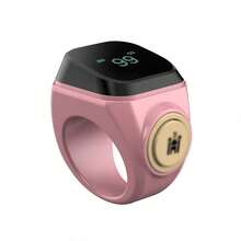 Smart Ring Bluetooth Electronic Ring Counter Worship Time Reminder Count Prayer Ring Counter - pink - View 1