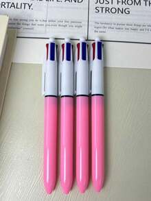 10/5/1 buah Pulpen Ballpoint Minimalis Kreatif 4 Warna, Pulpen Multifungsi 4-in-1 yang Dapat Ditarik, Untuk Sekolah, Siswa, Perawat, Papan Tulis, Perlengkapan Kantor, Musim Kembali ke Sekolah - A - View 8