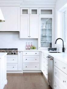 1Roll Friendly Waterproof Stainproof Matte White PVC Self Adhesive Furniture Sticker Removable Wallpaper For Kitchen Countertop Cabinet Desk Renovation - White - View 7