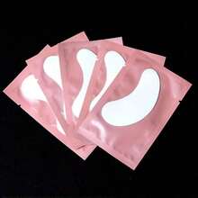 Eyelash Extension Patches, Eyelash Membrane Transplant False Eyelashes Isolation Pads, Makeup Tools, Eyelash Extension Patches, Left And Right Eye Patches, Pink & Colorful Packaging, Moisturizing Gel Eye Mask, Eyelash Extension Companion - White - View 3