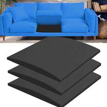 40D Curved Sofa Cushion Support, Designed To Address Sagging Seats. Plug-In High-Resilience Sofa Cushion, Used To Repair Sofa Sagging And Enhance Comfort. Dimensions: 20"X20"X2", Black - Black - View 1