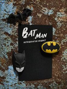 BATMAN X SHEIN 85th 3pcs/Set Bat And Hero Pattern Refrigerator Magnets - Batman - View 2