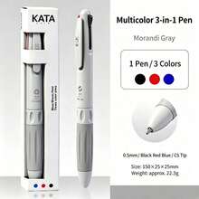 Pulpen Ballpoint 3 Warna, Pulpen Ballpoint Multiwarna 3-in-1 yang Dapat Ditarik dengan Tinta Hitam, Merah, Biru Cepat Kering, Pulpen Ballpoint Ujung Ganda CS, Pulpen Multiwarna Warna Lembut, Untuk Kantor, Sekolah, Mencatat, Menulis, Menandai, Kembali ke Sekolah - Bulat - View 18