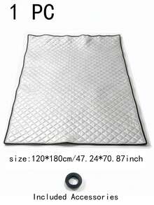 1PC Thickened Triple-Layer Windproof Curtain For Bedroom, Living Room, And Bathroom - Thermal Insulation, Sunlight Blocking, Soundproofing, And Sealing Window Curtain - Aluminum Film Black - View 10