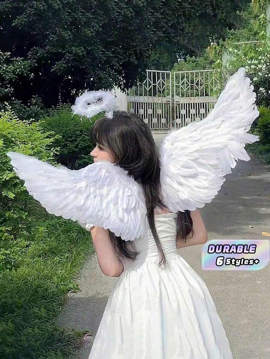3PCS LIGHTWEIGHT DECORATIVE ANGEL DEVIL WINGS SET FOR COSPLAY WEDDING TRAVEL PHOTOGRAPHY PARTY STAGE PERFORMANCE FESTIVAL DECOR COSTUME PROPS ACCESSORIES GIFT - Multicolor - View 1