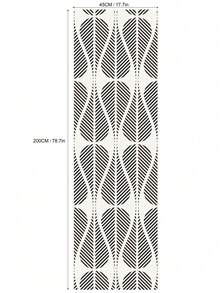 1PC Black White Diagonal Geometric Line Teardrop Pattern Self Adhesive Peel And Stick Removable Wallpaper Sticker For Cabinet Countertop Bedroom Kitchen Wall Decoration Living Room Furniture Wardrobe Door Surface Covering - multicolor - View 12