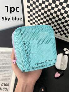 Joivida A Mini Macaron-Colored Mesh Bag With Wallet Design, For Makeup, Tissues, Or Tampons, Perfect For Girls At Home, Travel, Or School. - Multicolor - View 9