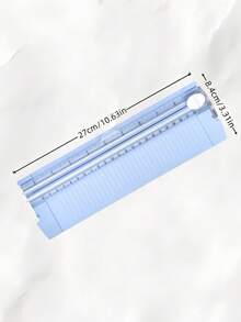 1-Pc A4 Paper Trimmer, Portable Double-Sided Manual Cutting Tool With Ruler, Small Desktop Paper Cutter For Office, Home, And Craft, Multifunctional Cutter For Cards, Photos, Scrapbooking – Random Style, Sturdy And Easy To Use. - Multicolor - View 3