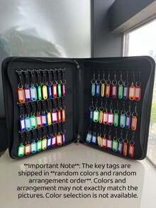1PC Portable Zipper Key Storage Box Waterproof Flame Resistant Key Holder Case Compact Car Key Organizer For Travel Home Office Car Keys Fire Resistant Pouch Gift - Single Piece - View 8