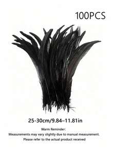 100 Pieces Rooster Tail Feathers, Suitable For Carnival Party Performance Costumes Decoration, Diy Headpiece Feathers, Wedding Decoration Headpiece Feathers - Multicolor - View 31