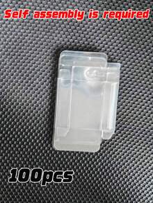 Multi‑Pack Clear PVC Hanging Display Boxes With Hang Tab Hole, 0.3mm Thickness Transparent Plastic Packaging Boxes For Hair Clips Jewelry Earrings Small Gift Crafts Retail Display - White transparent - View 17