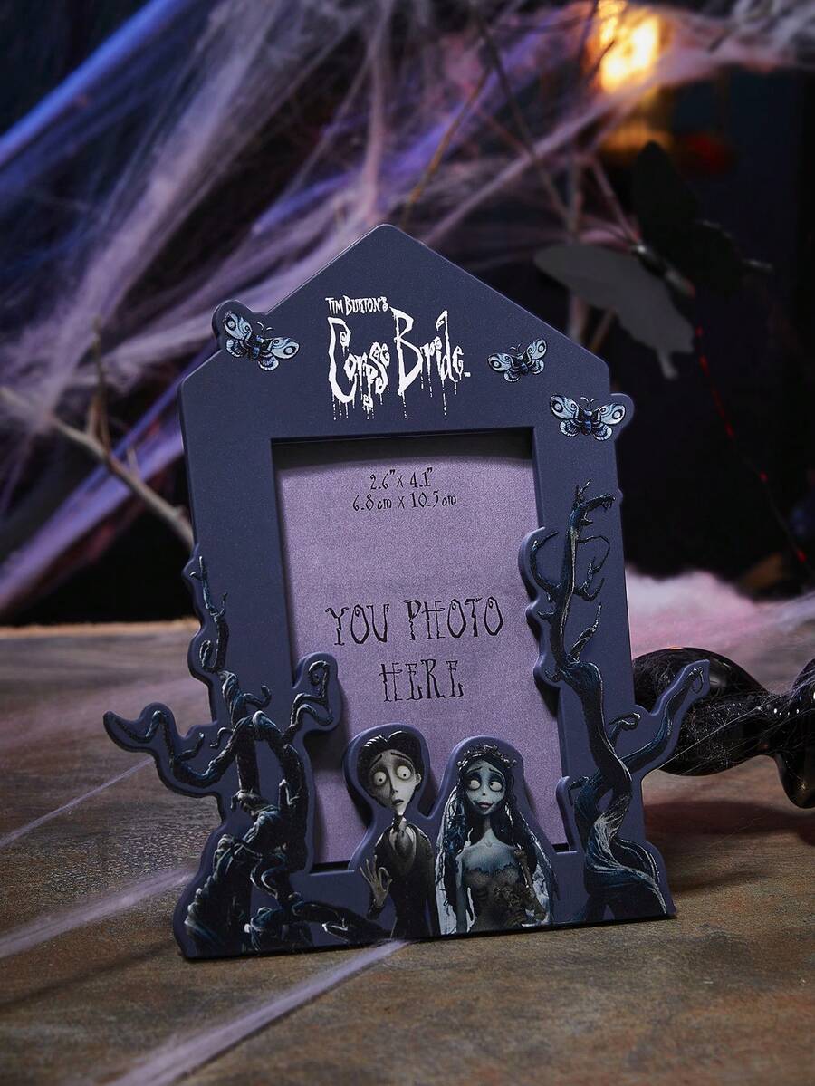 Corpse Bride X SHEIN Paper Picture Frames For 2.6 X4.1 Inserts, For Desktop Tabletop,Mini Frame For Photos, Lover, Wedding Gift, Gifts For Valentine's Day - Zombie Bride - View 1