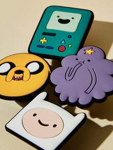 ADVENTURE TIME X SHEIN 1件卡通圖案吸管套（不含吸管），禮品 - 彩色 - 查看 5