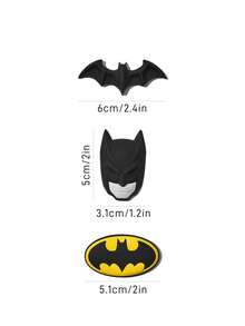 BATMAN X SHEIN 85th 3pcs/Set Bat And Hero Pattern Refrigerator Magnets - Batman - View 4
