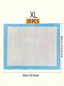 Super Absorbent Puppy Pee Pads Leak Proof Quick Dry Disposable Dog Training Potty Mats For Dogs Cats Thickened Pet Toilet Pads With Non Slip Backing For Indoor Use - Blue and White - View 2