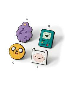 ADVENTURE TIME X SHEIN 1件卡通圖案吸管套（不含吸管），禮品 - 彩色 - 查看 3