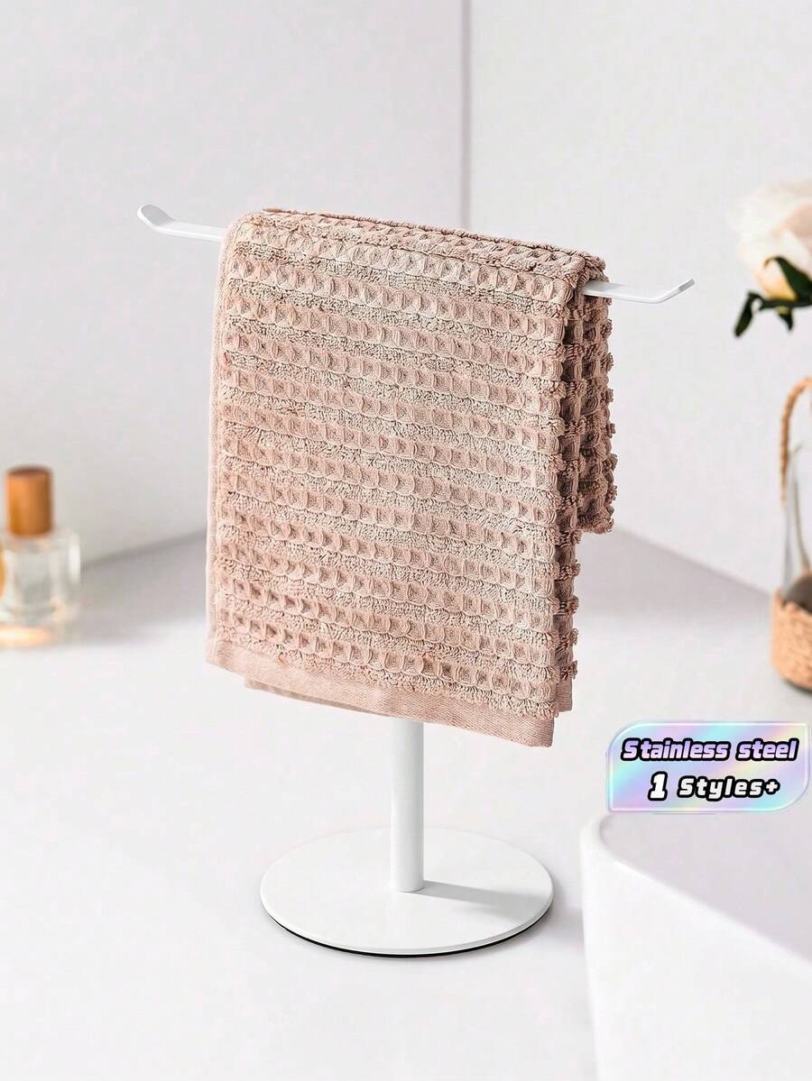 White Towel Rack, Bathroom T-Shaped Towel Rack, Kitchen Towel Rack, Make Towel Storage More Simple And Convenient