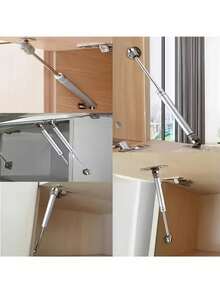 Engsel Penopang Pintu Gaya Klasik dengan Permukaan Logam Mengkilap, Penutup Pegas Udara Hidraulik, Peredam Kejut Penopang Udara 100N/22,5 Pound, Cocok untuk Lemari Dapur, Furnitur, Kotak Mainan - MultiWarna - View 2