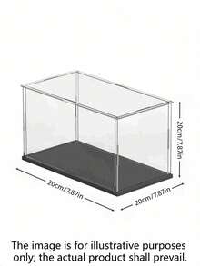 1Pc Clear Acrylic Display Case Dustproof Cover Box For Figures Statues Trophies Balls Models Building Blocks Collectibles Memorabilia Crafts Protective Exhibition Showcase - multicolor - View 7
