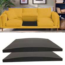40D Curved Sofa Cushion Support, Designed To Address Sagging Seats. Plug-In High-Resilience Sofa Cushion, Used To Repair Sofa Sagging And Enhance Comfort. Dimensions: 20"X20"X2", Black - Black - View 7