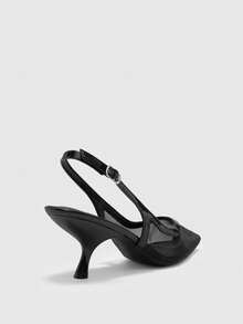 CUCCOO CHICEST Women's Pointed Toe Buckle Design Daily Versatile Fashion High Heels - Black - View 11