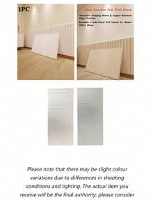 1pc Textured Striped Felt Wall Panel - Self-Adhesive Reusable Memo Board, Suitable For Home/Office, No Drilling Required, Can Be Used As Photo Display Rack And Key Holder, Party Backdrop, With Diy Decorative Function (Can Be Used To Store - Multicolor - View 13