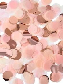 Kemasan 50g, 2,5cm, Konfeti Kertas Warna-warni Bentuk Lingkaran Warna-warni Rose Gold Pink, untuk Kembali ke Sekolah dan Hari Valentine - MultiWarna - View 6