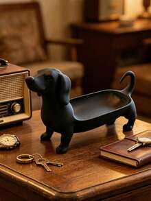 1 3D Printed Sausage Dog Storage Tray, Dresser Ring And Watch Organizer, Home Gift, Cute Dog Shape Storage Box, Home Decoration, Tray, Decorative Style, Room Decoration And Personalized Gift - Multicolor - View 6
