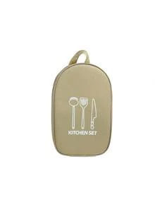 Practical Portable Nylon Kitchenware Storage Bag For Camping, Barbecues And Travel-Easily Organize Outdoor Utensils Such As Knives And Spoons (Single Storage Bag-Excluding Tableware) - Multicolor - View 14