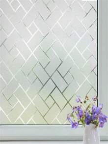 1 Roll Of Frosted Window Film, No Glue Required, Electrostatic Adsorption, Privacy Protection, Opaque, UV Resistant, Suitable For Bathrooms, Kitchens, And Offices. - multicolor - View 17