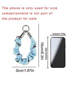 Non‑Elastic Hair Tie Style Phone Chain, Anti‑Lost Wrist Lanyard, Phone Accessory - Multicolor - View 4