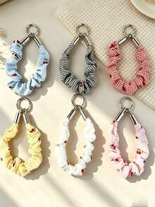 Non‑Elastic Hair Tie Style Phone Chain, Anti‑Lost Wrist Lanyard, Phone Accessory - Multicolor - View 2