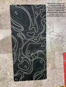 1PC Large Non Slip Rubber Base Soft Cloth Surface Black White Topographic Map Contour Line Pattern Extended Gaming Mouse Pad Laptop Keyboard Mat Office Home Computer Desktop Protector Study Table Pad Gift For Gamers Friends Colleagues - View 9