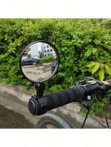 Spion Belakang 360 Derajat yang Dapat Diatur dengan Lensa Sudut Lebar, Pemasangan Fleksibel, Cocok untuk Sepeda Gunung, Sepeda Listrik, dan Kendaraan Ringan - Bingkai Plastik Hitam, Aksesori Pedal | Spion Elips | Aksesori Sepeda - Hitam - View 7