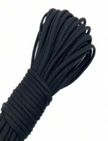 Nylon Core Rope Braided Heavy Duty Utility Rope For Truck Tent Tie Down Outdoor Camping Cuttable Multipurpose Strong Camping Accessories - Black - View 6