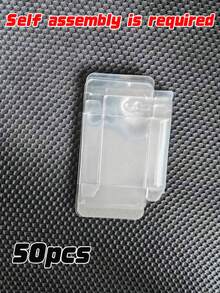 Multi‑Pack Clear PVC Hanging Display Boxes With Hang Tab Hole, 0.3mm Thickness Transparent Plastic Packaging Boxes For Hair Clips Jewelry Earrings Small Gift Crafts Retail Display - White transparent - View 15