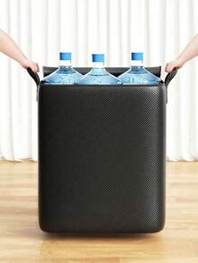 1PC Thick Large Capacity Clothes Quilt Storage Bag Moving Bag Portable Waterproof Moisture Proof Travel Bag Minimalist Design For Adults - Black - View 6