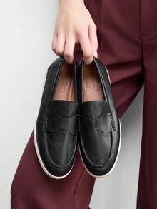 CUCCOO BIZCHIC Women's Casual Versatile Flat Loafers For Daily Commute - Black - View 5