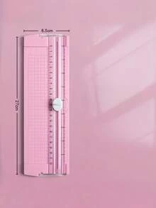 1-Pc A4 Paper Trimmer, Portable Double-Sided Manual Cutting Tool With Ruler, Small Desktop Paper Cutter For Office, Home, And Craft, Multifunctional Cutter For Cards, Photos, Scrapbooking – Random Style, Sturdy And Easy To Use. - Multicolor - View 14