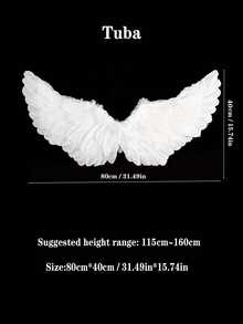 3PCS LIGHTWEIGHT DECORATIVE ANGEL DEVIL WINGS SET FOR COSPLAY WEDDING TRAVEL PHOTOGRAPHY PARTY STAGE PERFORMANCE FESTIVAL DECOR COSTUME PROPS ACCESSORIES GIFT - Multicolor - View 8