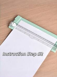 1-Pc A4 Paper Trimmer, Portable Double-Sided Manual Cutting Tool With Ruler, Small Desktop Paper Cutter For Office, Home, And Craft, Multifunctional Cutter For Cards, Photos, Scrapbooking – Random Style, Sturdy And Easy To Use. - Multicolor - View 6