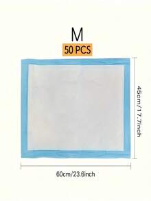 Super Absorbent Puppy Pee Pads Leak Proof Quick Dry Disposable Dog Training Potty Mats For Dogs Cats Thickened Pet Toilet Pads With Non Slip Backing For Indoor Use - Blue and White - View 4