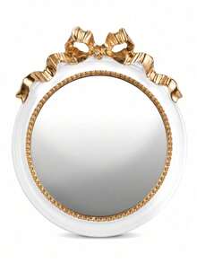 Muroi Mono 1Pc Resin Retro Baroque Hand Mirror, Ins Luxury Embossed Floral Princess Lolita Makeup Mirror, Clear Portable Handheld Cosmetic Mirror For Salon Grooming & Room Ornament, Nice Present For Birthday, Valentine's Day, Mother's Day, Thanksgiving Day - Multicolor - View 17