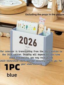 Joivida The 2026 Multi-Functional Desktop Storage Rack With A Storage Box, Cute Pen Holder And Notepad Is Suitable For Home Office Decoration, Workspace Organization, Study Planning, Modern Storage, Creative Design, Durable Plastic, Practical Storage, Organization Enthusiasts And Office Workers - Multicolor - View 10