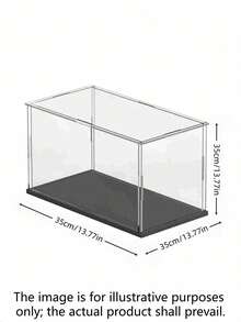 1Pc Clear Acrylic Display Case Dustproof Cover Box For Figures Statues Trophies Balls Models Building Blocks Collectibles Memorabilia Crafts Protective Exhibition Showcase - multicolor - View 10